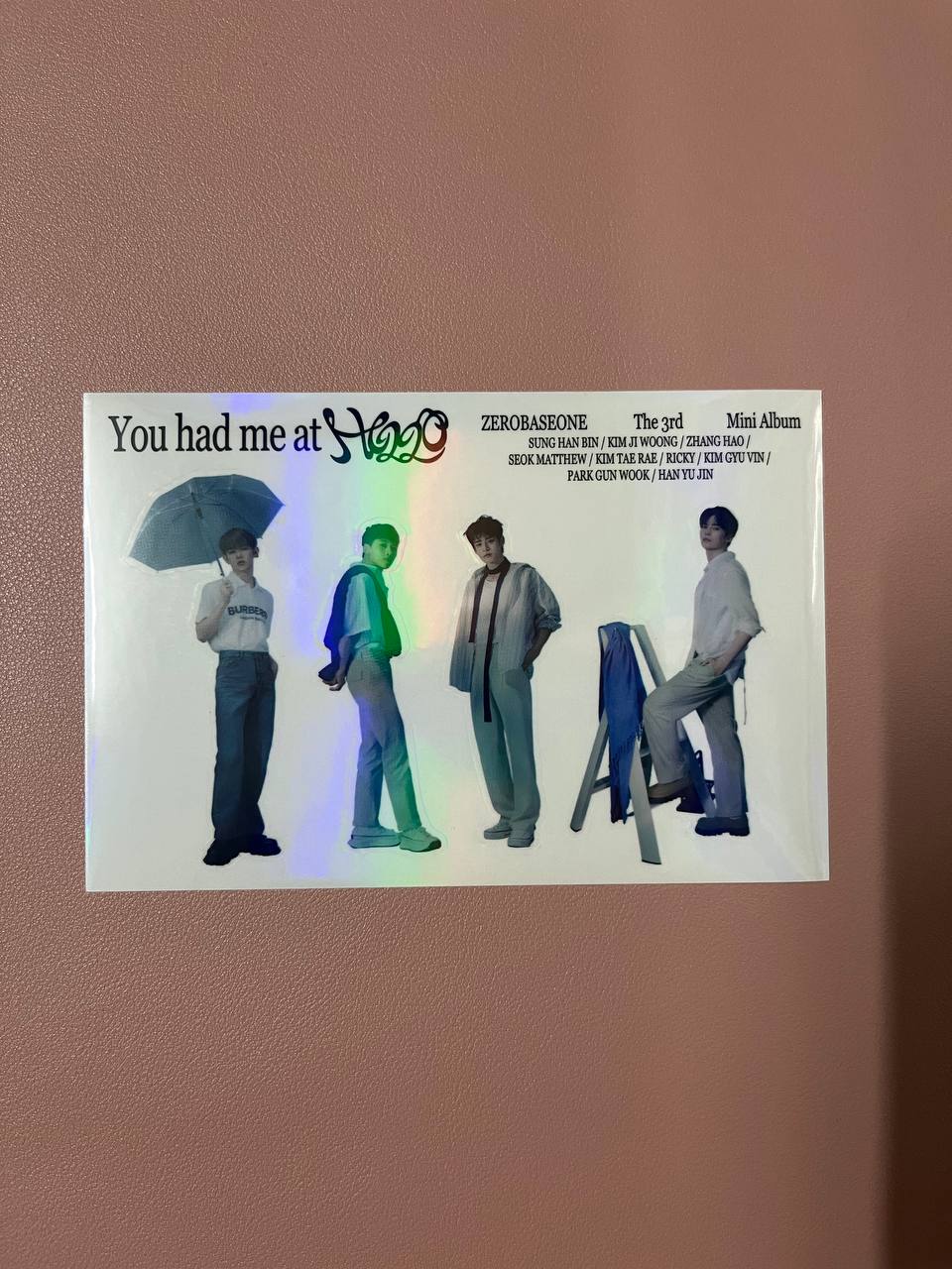 ZEROBASEONE - You Had Me At HELLO (Official Sticker)