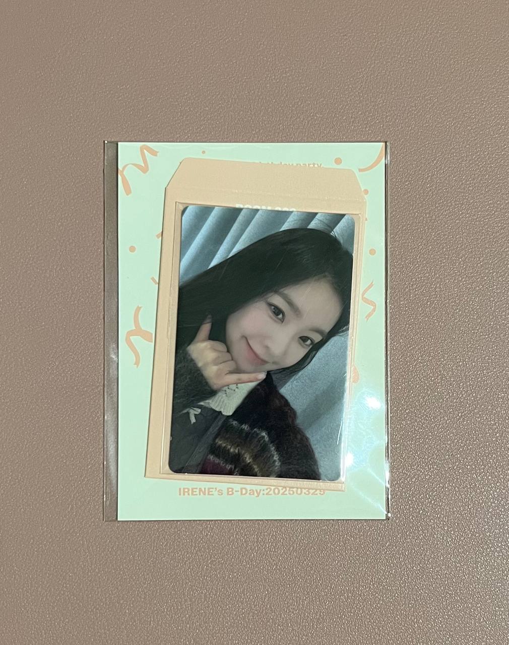 RED VELVET IRENE - 2025 Birthday MD (Birthday Party Card, Party Pouch)