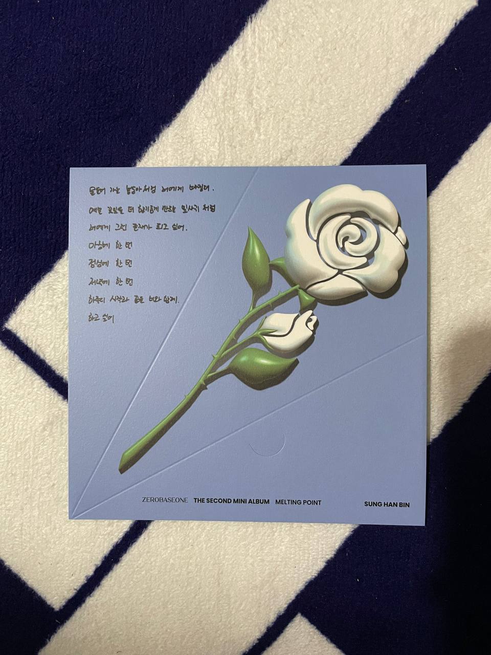 ZEROBASEONE ZB1 - Melting Point (Official Message Card)