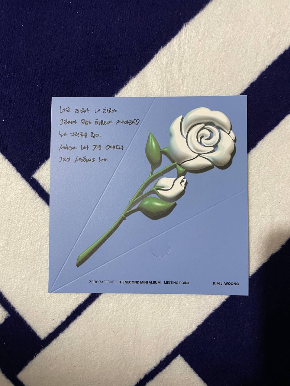 ZEROBASEONE ZB1 - Melting Point (Official Message Card)
