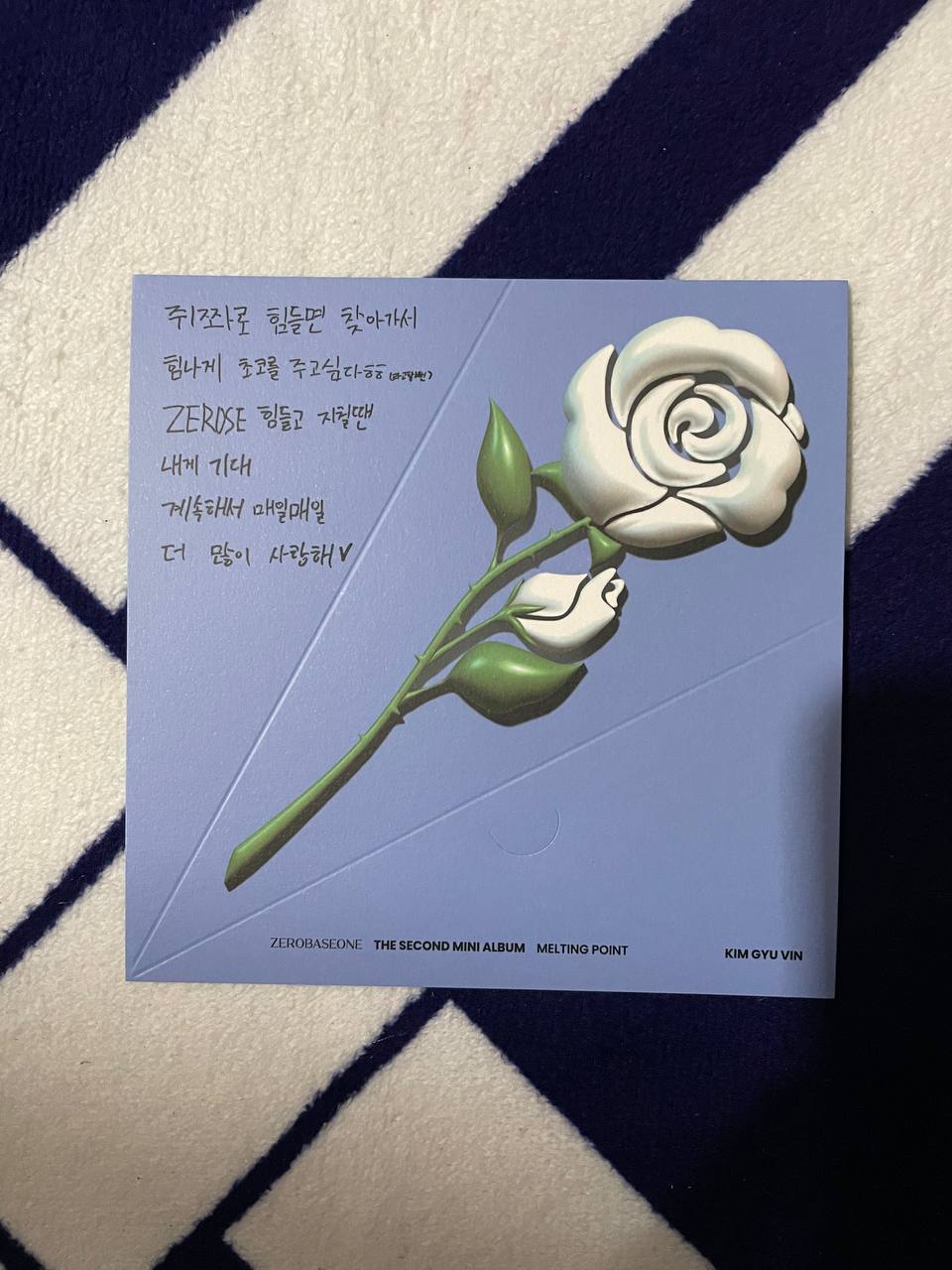 ZEROBASEONE ZB1 - Melting Point (Official Message Card)