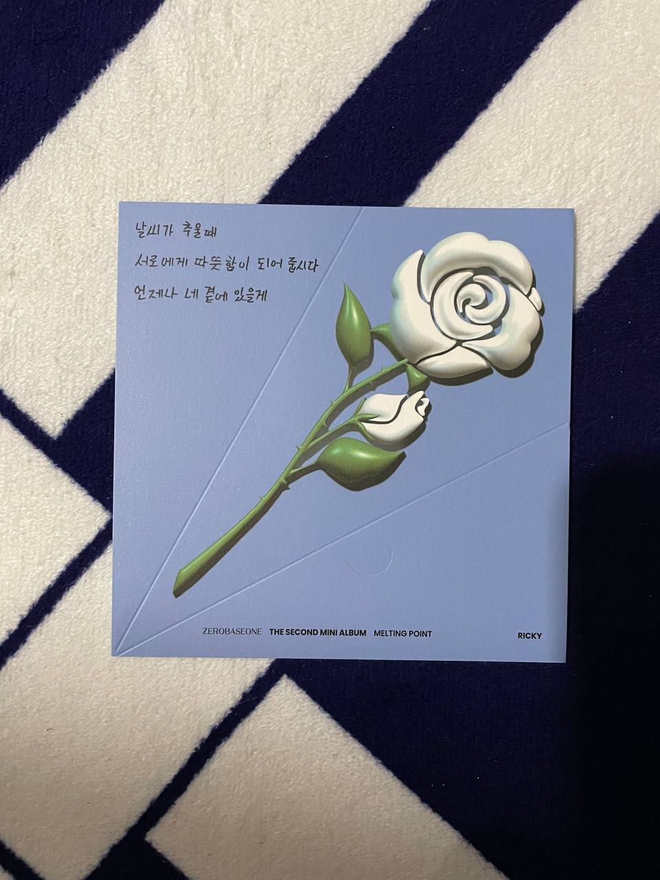 ZEROBASEONE ZB1 - Melting Point (Official Message Card)