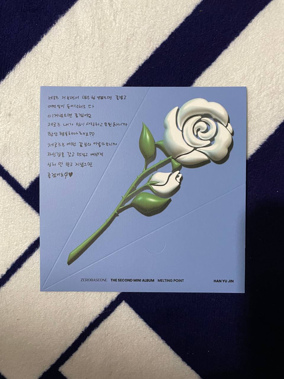 ZEROBASEONE ZB1 - Melting Point (Official Message Card)