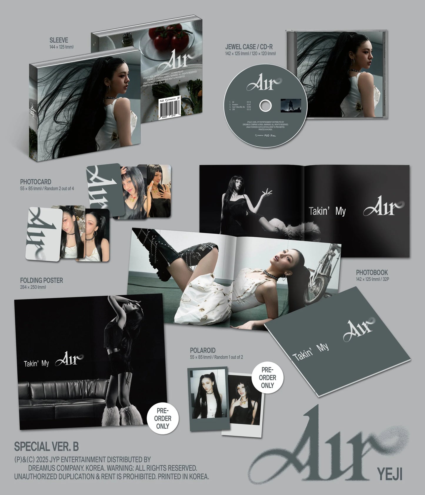 [SEALED ALBUM] ITZY YEJI - [Air] (Special Ver.)