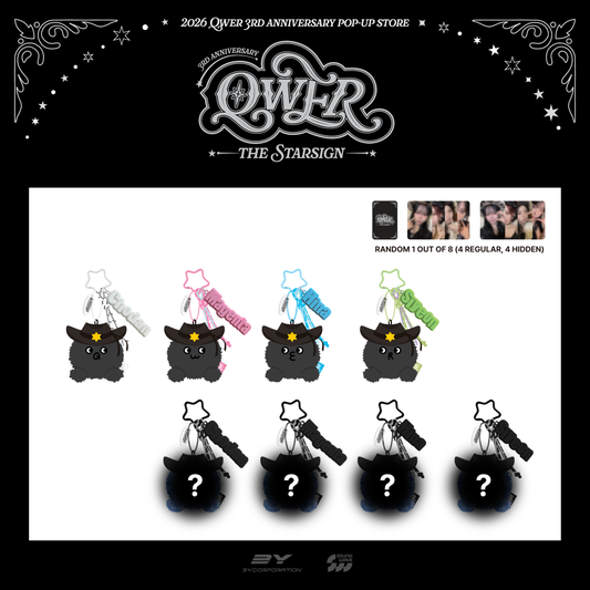 [PRE-ORDER] QWER - 3RD ANNIVERSARY POP-UP [THE STAR SIGN] MD (STARSIGN ROCK VOICE KEYRING)