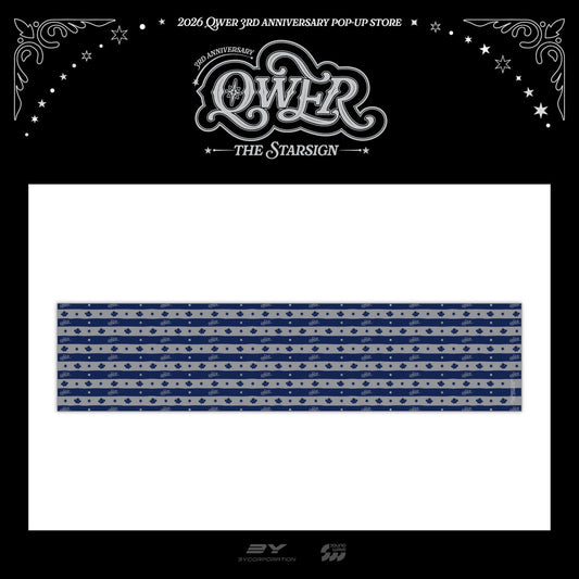 [PRE-ORDER] QWER - 3RD ANNIVERSARY POP-UP [THE STAR SIGN] MD (SCARF)