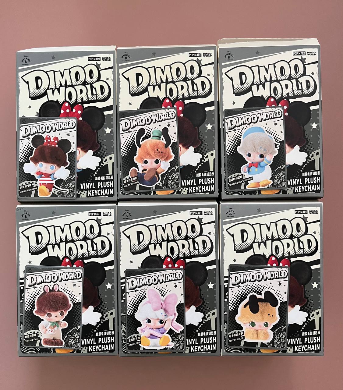 Dimoo Wonder Keychain DIMOO WORLD x DISNEY Series Vinyl Plush Keychain Blind Box – kpocashop