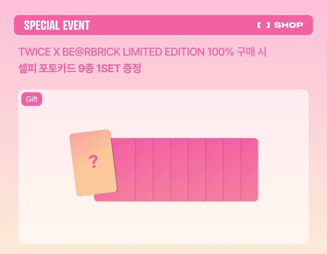 [PRE-ORDER] TWICE - 10TH ANNIVERSARY COLLABORATION TWICE x BE@RBRICK LIMITED EDITION 100%