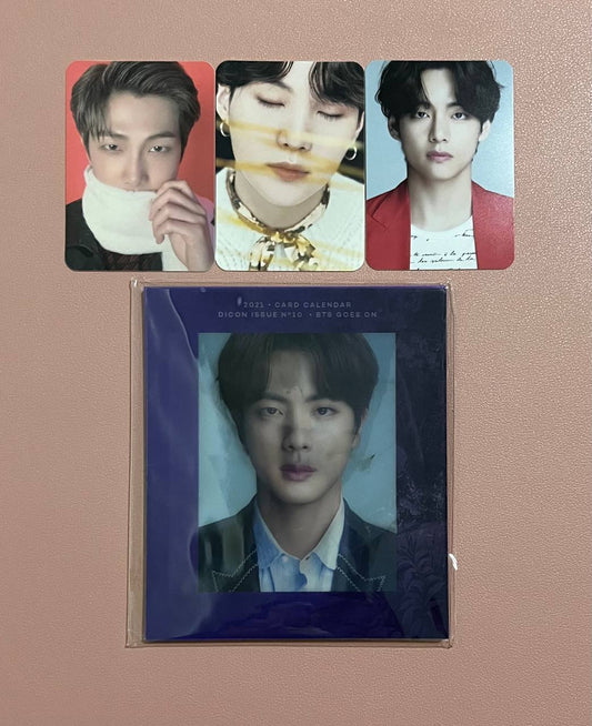 BTS - DICON VOL.10 MAGAZINE 2021 (Official Photocard, Lenticular Desk Calendar)