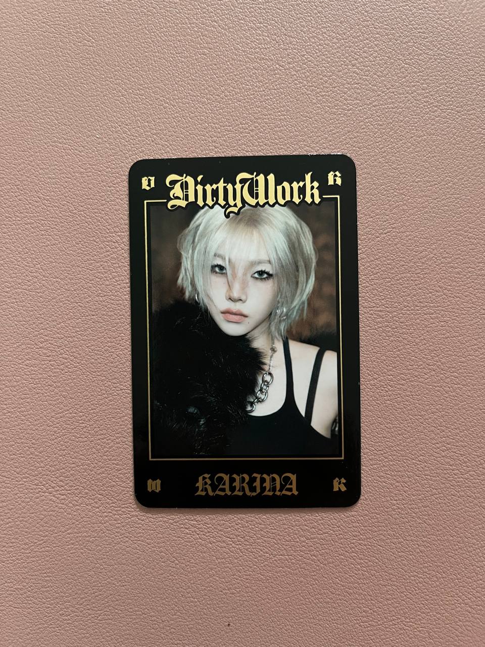 AESPA - Dirty Work Official MD (A,B Ver. Trading Cards)