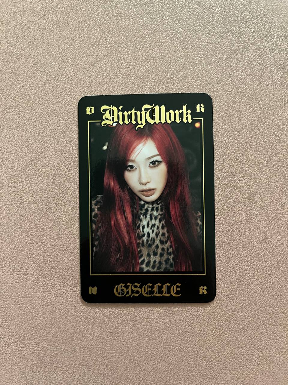 AESPA - Dirty Work Official MD (A,B Ver. Trading Cards)