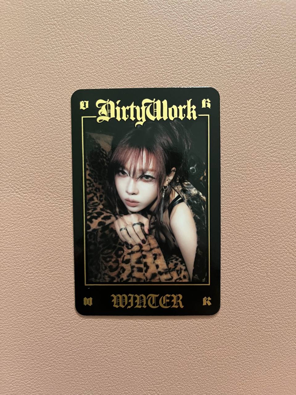 AESPA - Dirty Work Official MD (A,B Ver. Trading Cards)