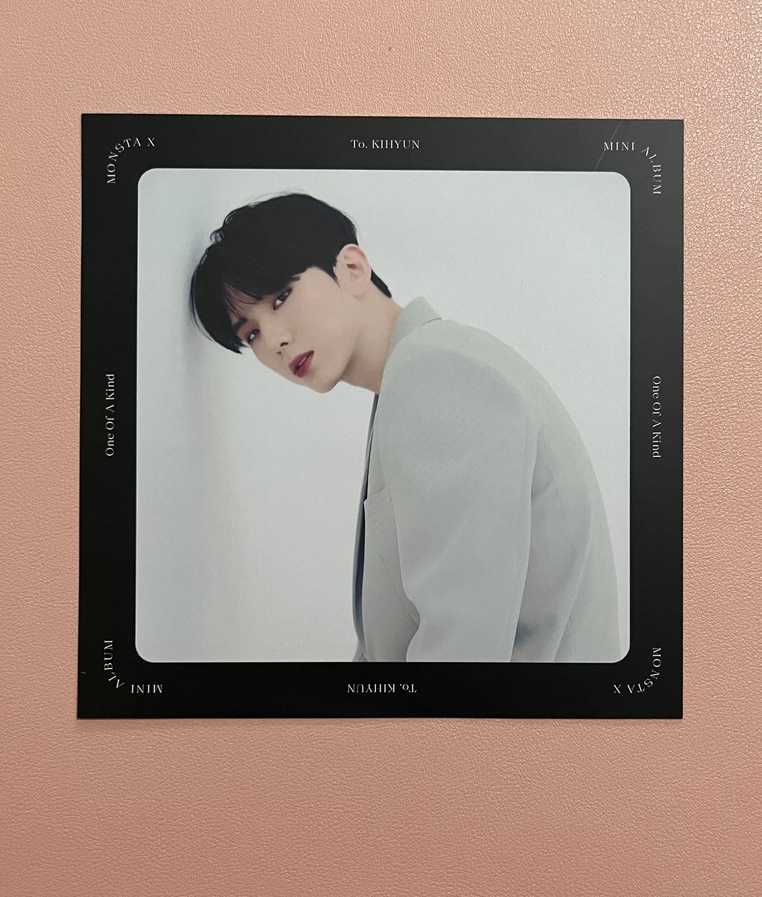 MONSTA X - One Of A Kind (Official Rolling Paper Message Card, Paper Ornament)