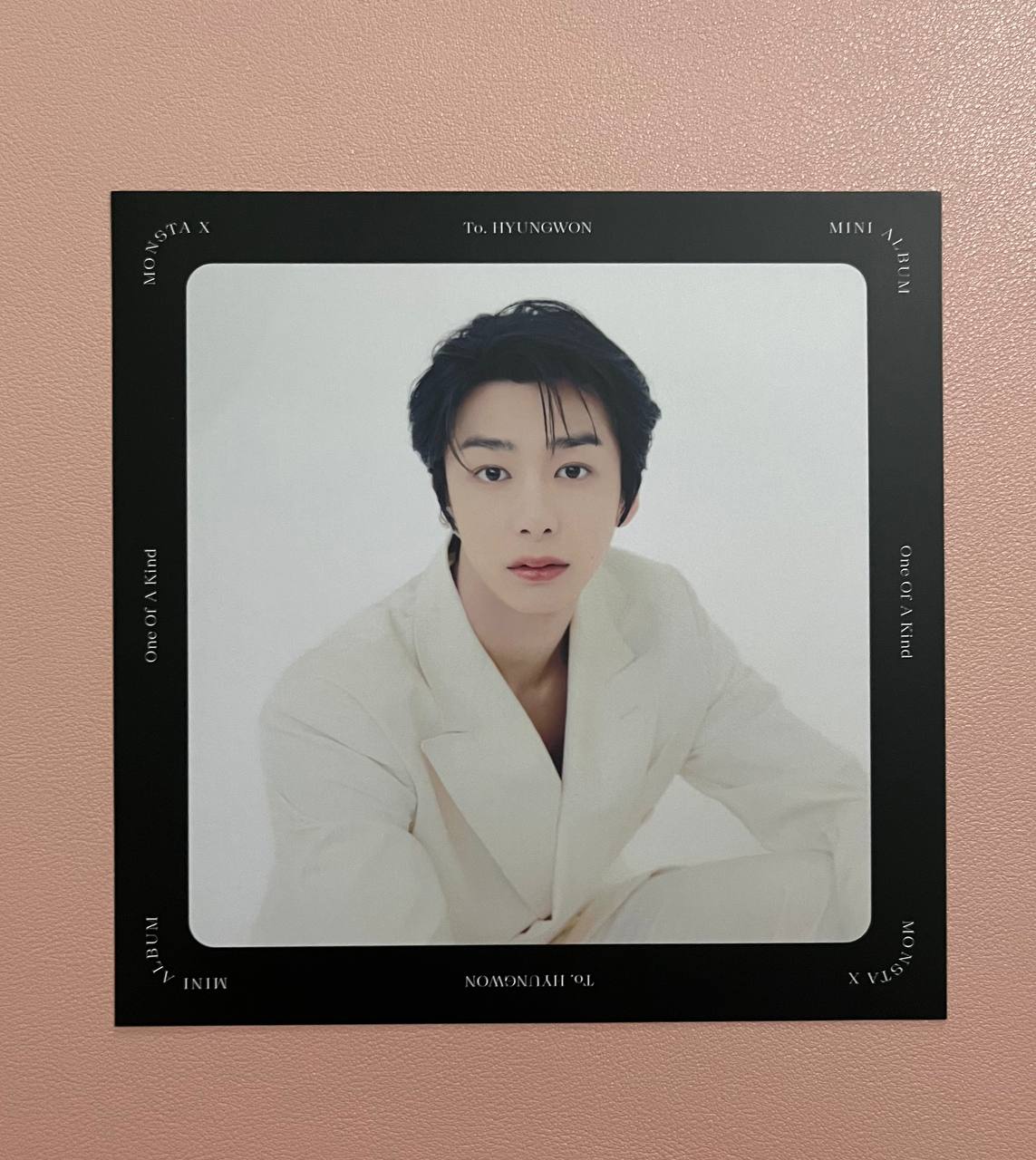 MONSTA X - One Of A Kind (Official Rolling Paper Message Card, Paper Ornament)