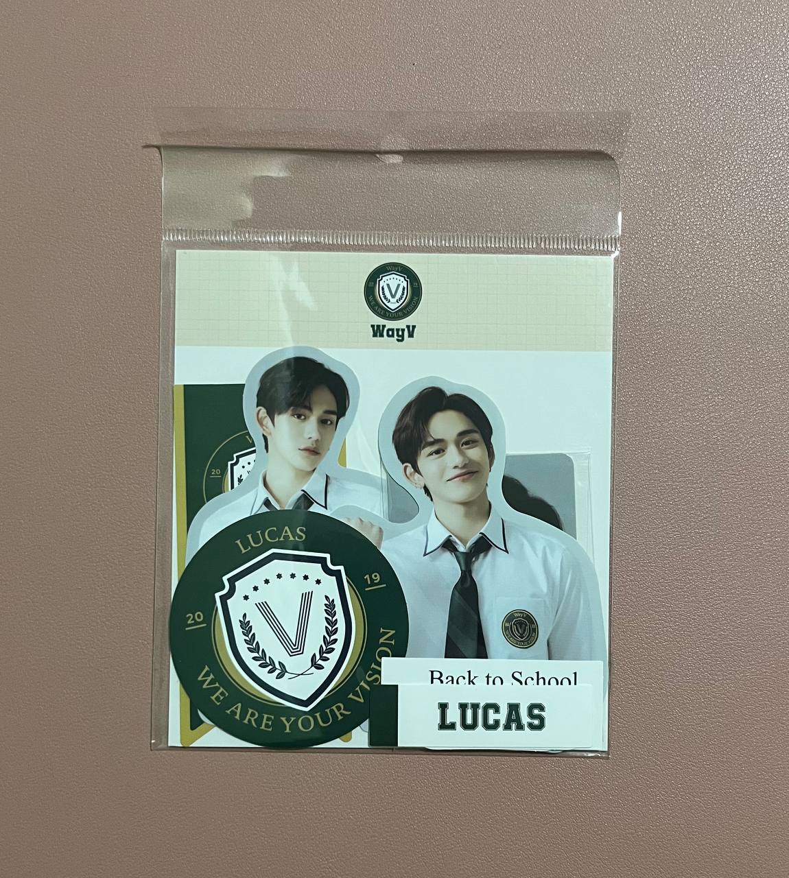 NCT WayV - 2021 Back to School Kit (Luggage Sticker + Photocard Set)