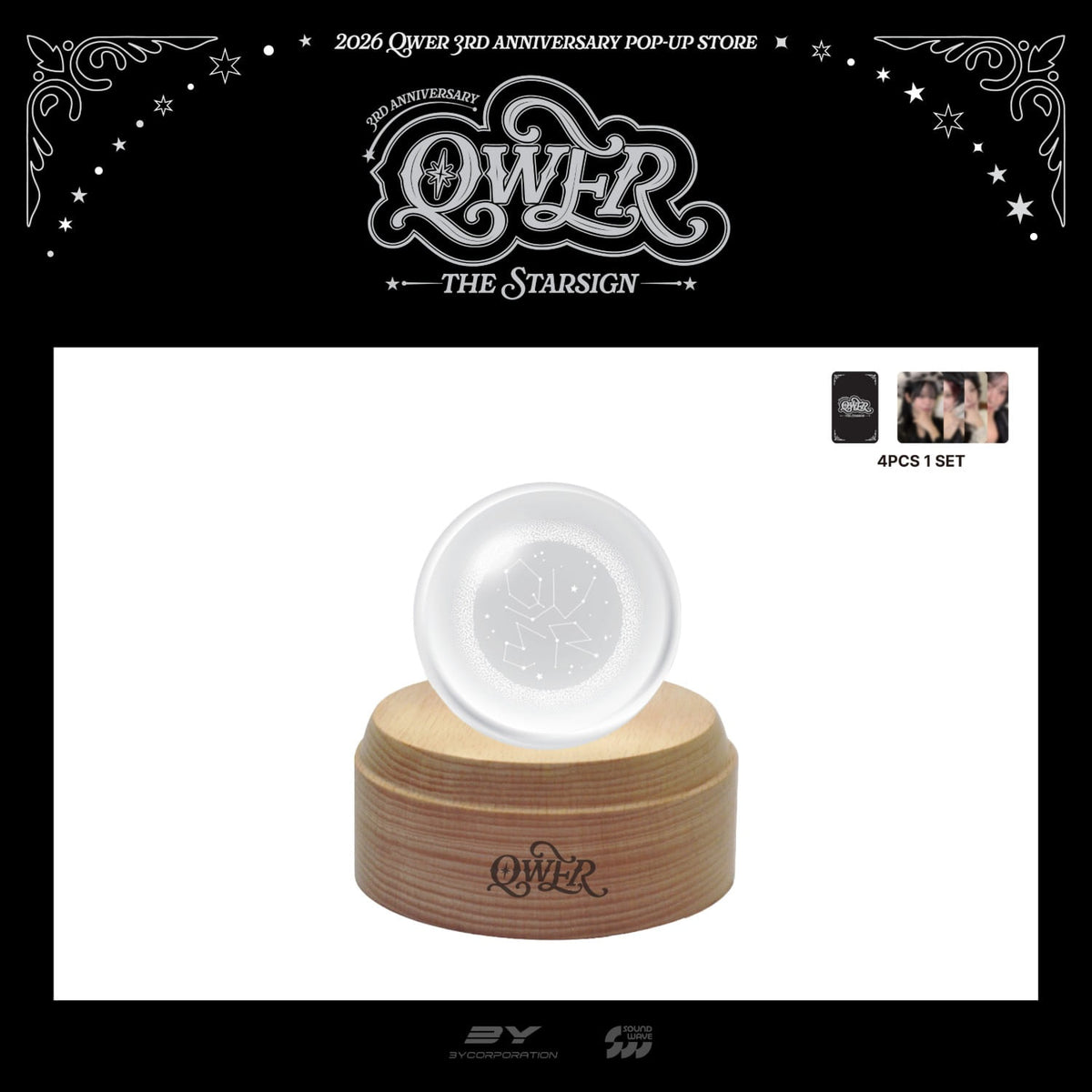 [PRE-ORDER] QWER - 3RD ANNIVERSARY POP-UP [THE STAR SIGN] MD (MOOD LIGHT)